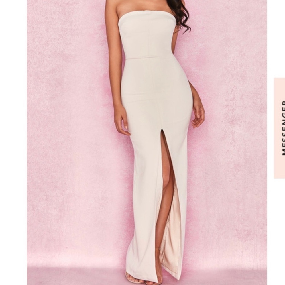 House of cb Holly Maxi dress white
